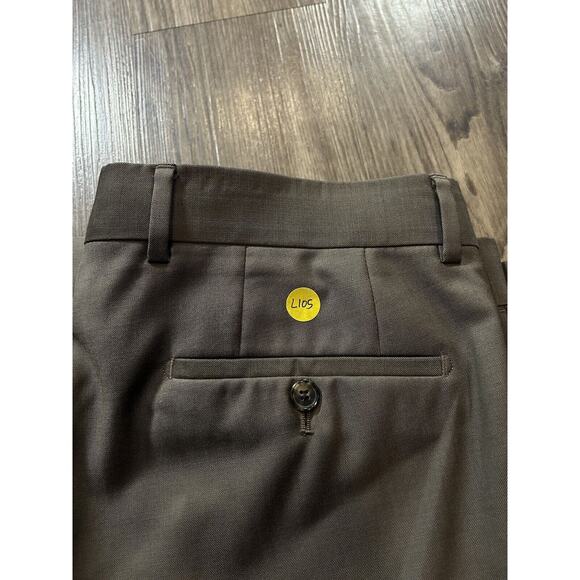 Hugo Boss Pants Mens 36R Gray Flat Front Polyester Suit Dress‎ Trousers - Picture 9 of 9